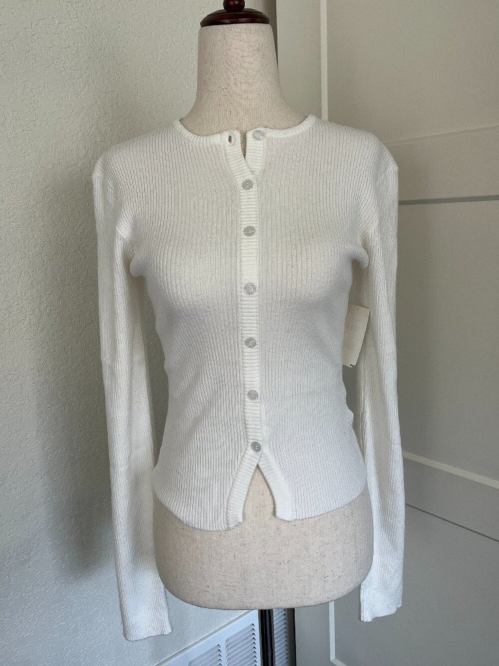 Princess Polly Suzu Long Sleeve Knit Top in White